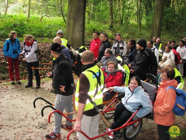 randonnée sportive avec joëlettes, Tervuren, 2012